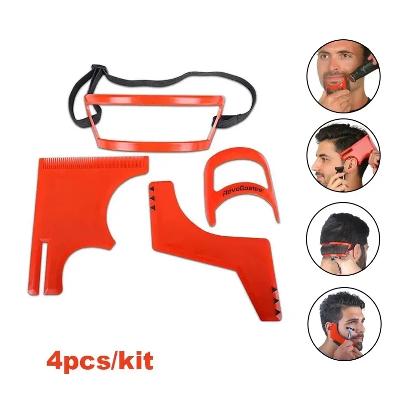 Men'S Grooming Room - 2/4 buah sisir pemangkas rambut jenggot