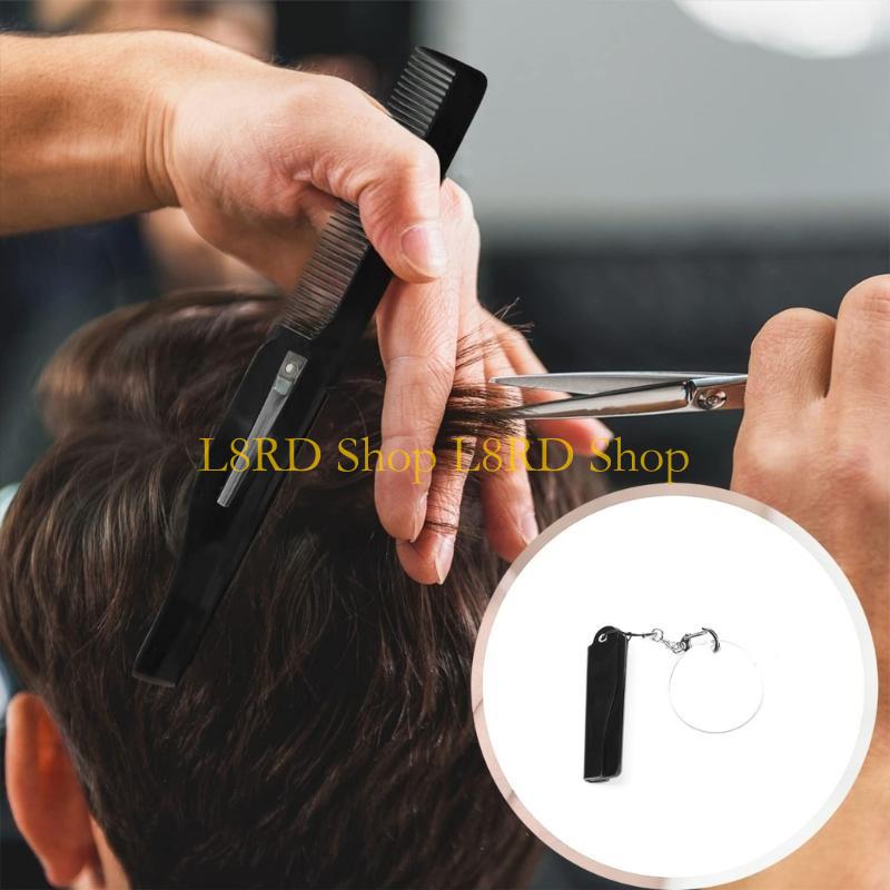 Men'S Grooming Mirror - L8RD Sisir Saku Kecil dengan Cermin