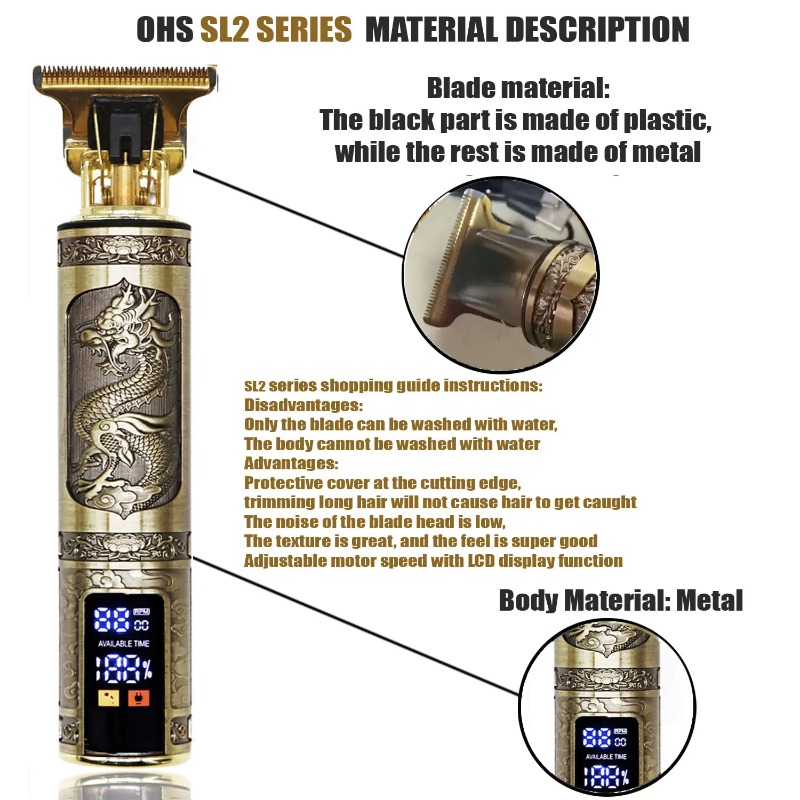 T9 Vintage Hair Clipper Precis - Men'S Grooming Blade ulasan dan harga
