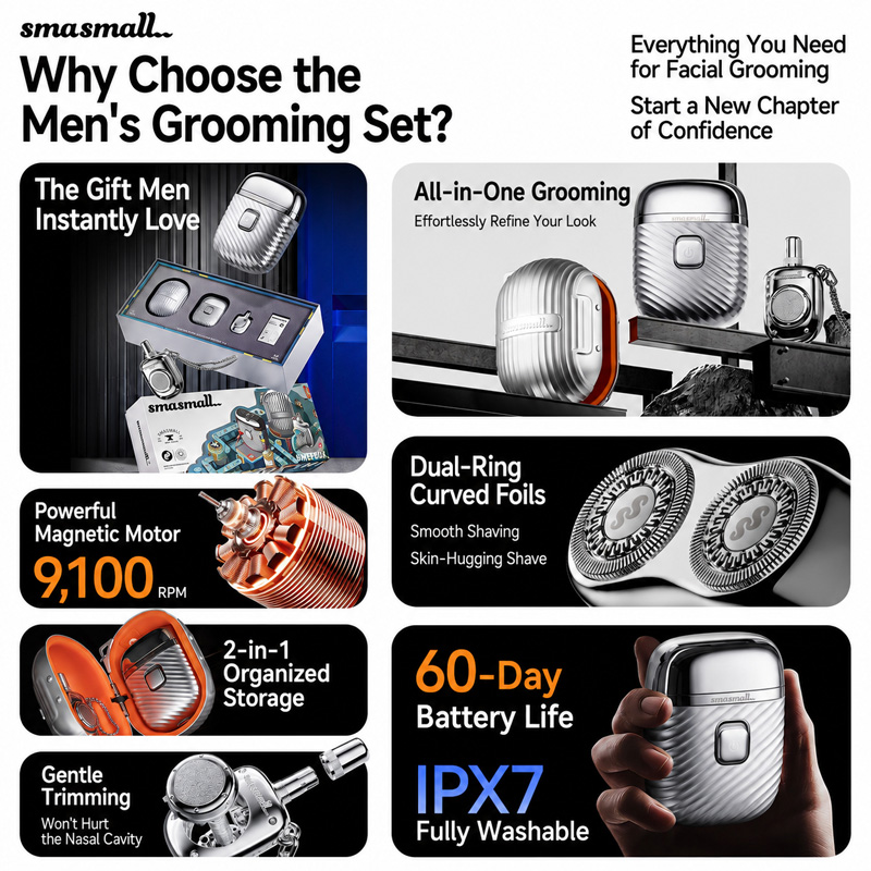 SMASMALL Matebox 3 in 1 Set Al - Men'S Grooming Blade ulasan dan harga