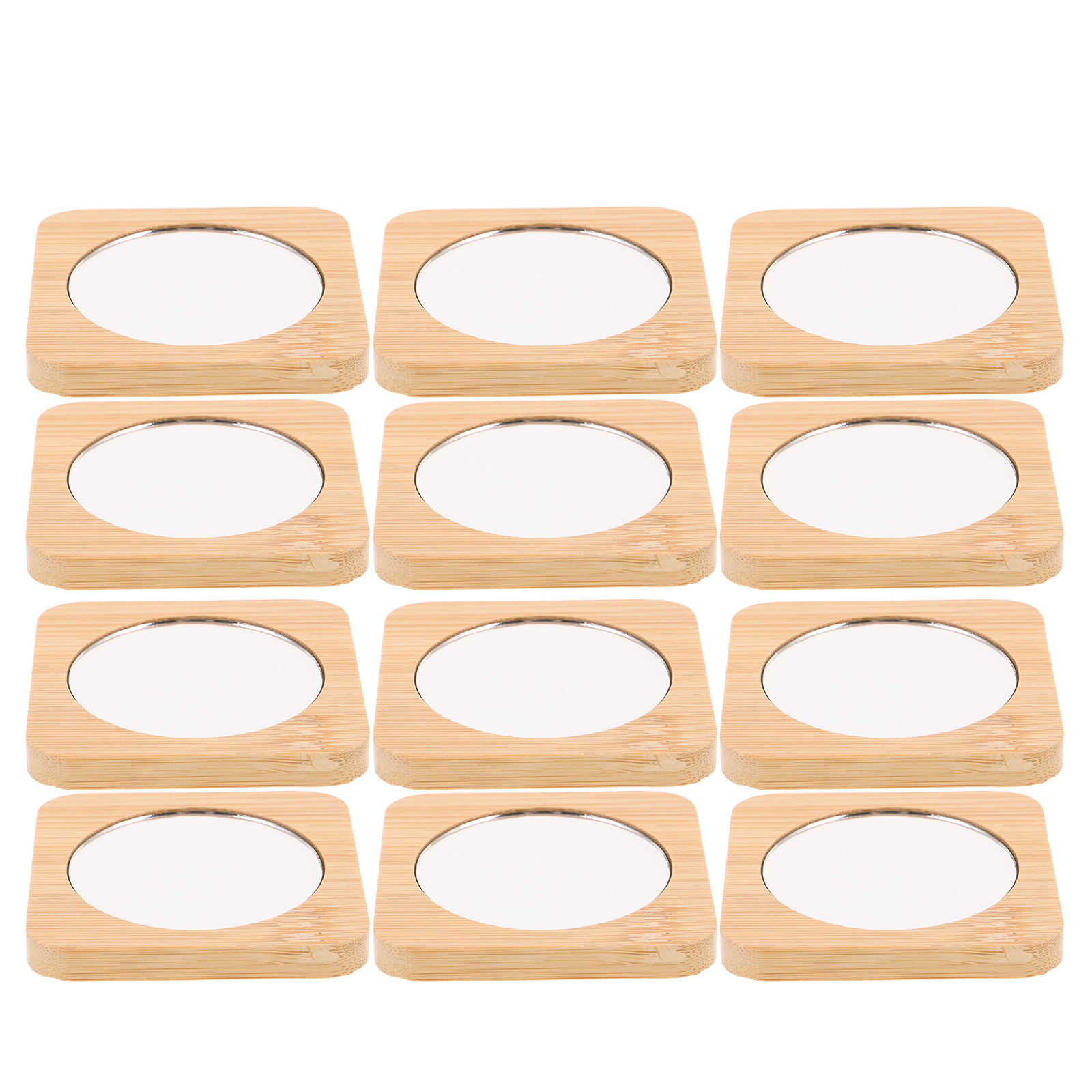 12 Buah Cermin Rias Saku Mini  - Men'S Grooming Mirror ulasan dan harga