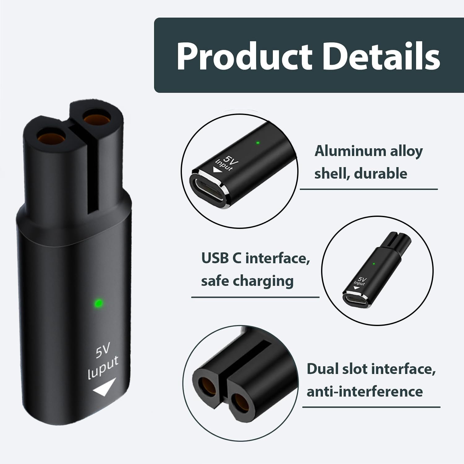 Adaptor Pengisian Daya USB Tip - Men'S Grooming Room ulasan dan harga